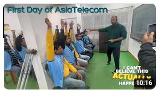 First Day of AsiaTelecom(किसी भी institute मे